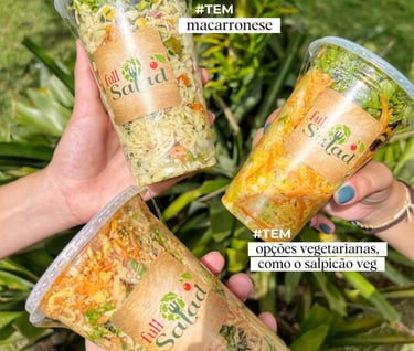 Full Salad BR - A Primeira Saladeria Delivery do Brasil: Mega Saladas num copo gigante com opções para todos os paladares!