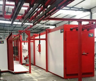 dây chuyền sơn tĩnh điện
