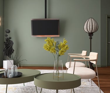 Гостиная в зеленом цвете