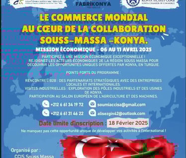 mission économique souss massa konya 