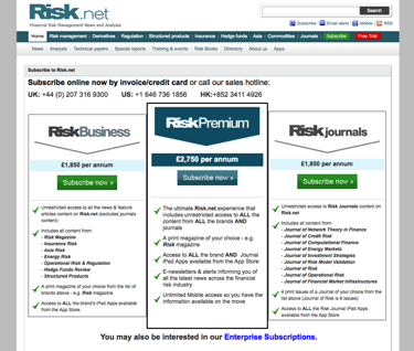 a website page with a list of the best business cards