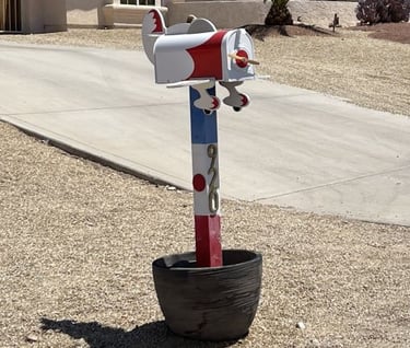 Bi-Plane Mailbox Lake Havasu City AZ