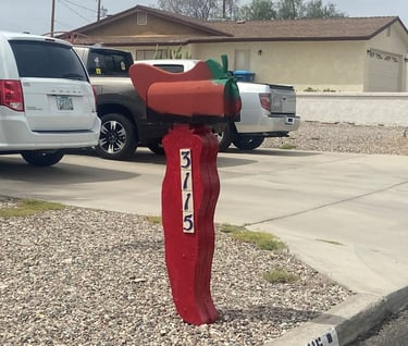 Chili Pepper Mailbox Lake Havasu City AZ