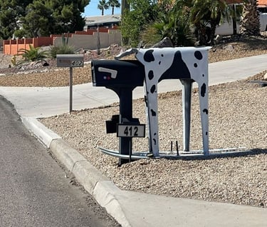 Cow Mailbox Lake Havasu City AZ