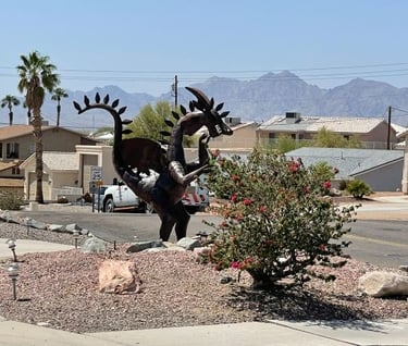 Dinosaur Spikey Landscaping Lake Havasu AZ