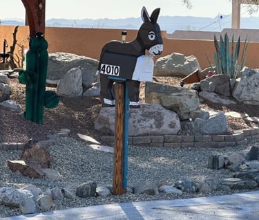 Donkey Mailbox Lake Havasu City AZ