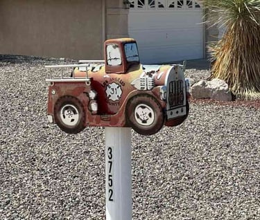 Fire Truck 2 Mailbox Lake Havasu City AZ