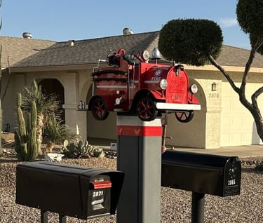 Fire Truck Mailbox Lake Havasu City AZ