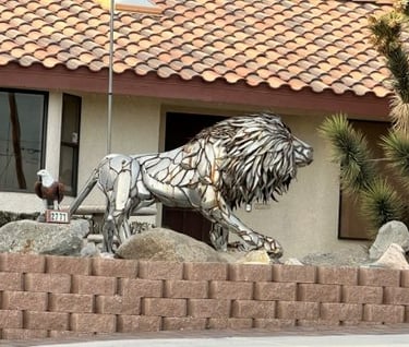 Metal Lion Landscaping Lake Havasu City AZ