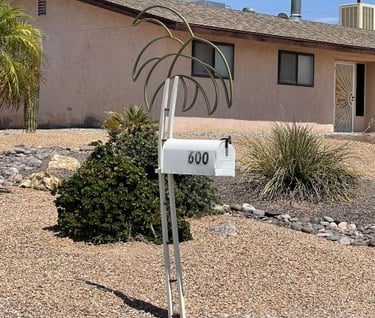 Palm Tree Wire Mailbox Lake Havasu City AZ