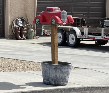 Red Car Mailbox Lake Havasu City AZ