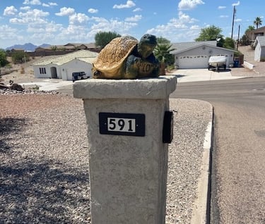 Turtle Mailbox Lake Havasu City AZ