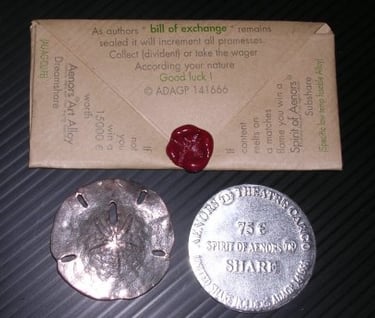 bill of exchange,container of either one of these objects with a ratio of 199/200 of being a sample