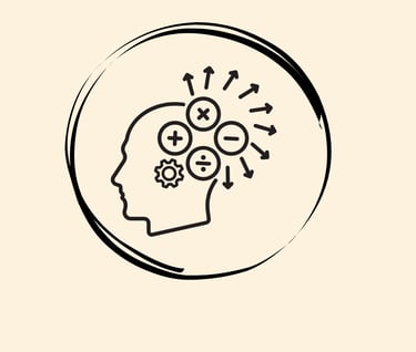 a person's head with gears coming out of a brain