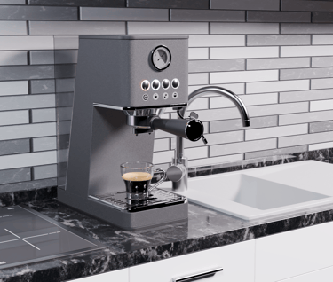 Espresso Machine in the kitchen