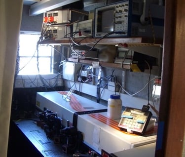 One of the Nd:YAG lasers