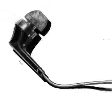 realistic drawing of earphones