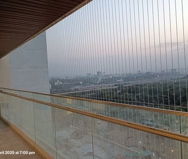Mahalaxmi invisible-grill for balcony pune