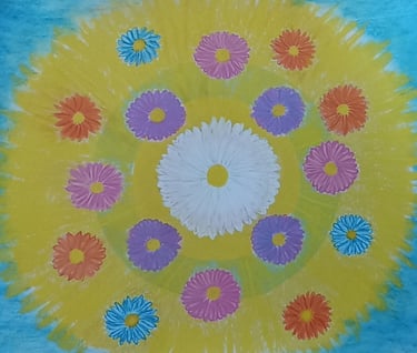 mandala : exemple de production réalisée en art-thérapie