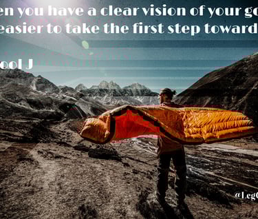 When you have a clear vision of your goal, it's easier to take the first step toward it. LL Cool J