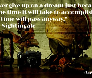 Never give up on a dream just because of the time it will take to accomplish it. The time will pass