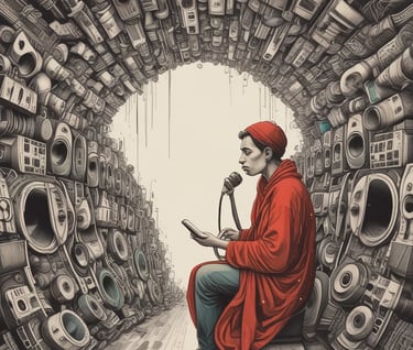 white and black abstract painting