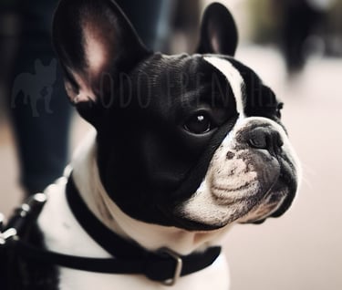 Bulldog Frances blanco y negro