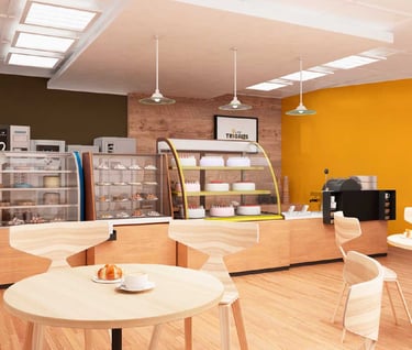 interior design for bakery brands