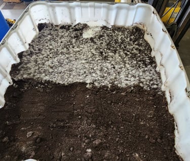 image of pre charged soil prior to water extraction