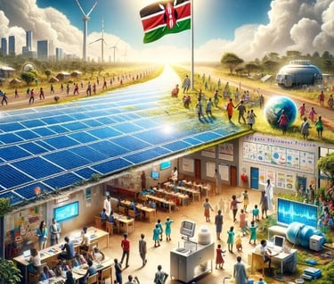Kenya picture for energy, water, health and education