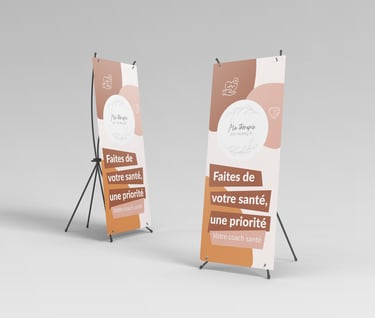 Roll up Kakémono Graphiste Freelance Châteauroux Communication
