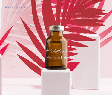 eine kleine braune Glasflasche mit medizinischem Inhalt steht auf einem Sockel , im Hintergru