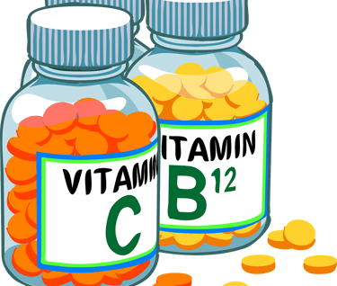 zwei Schraubgläser die Vitamintabletten enthalten