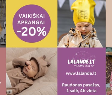 nuolaidynes lalande.lt parduotuveje vaikams ispardavimas, prekybos miestelis urmas