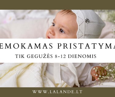 nemokamas pristatymas apsiperkant uz 15 eur ir daugiau geguzes 8-12 dienomis