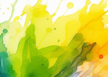 a colorful painting of a rainbow - colored background