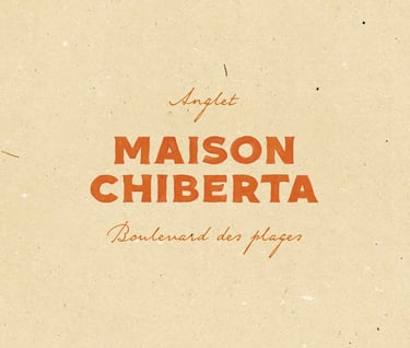 Maison chiberta, groupe annie famose, anglet, hotel et golf, identité visuelle