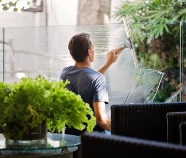 London Cleaning Co cleaning an office in London