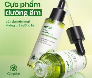 Serum dưỡng ẩm tơ tằm cỏ mềm