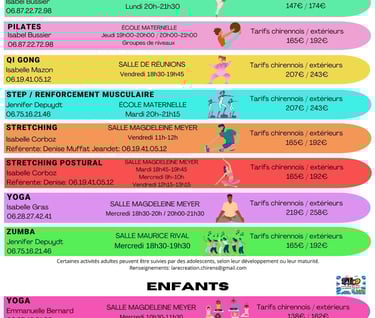 Plaquette d'activité 2024-2025, page 2