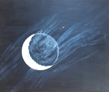  Lunar moonscape - Deluain Art
