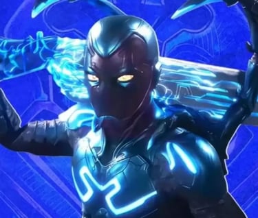 Blue Beetle or Iron Man painted blue? 