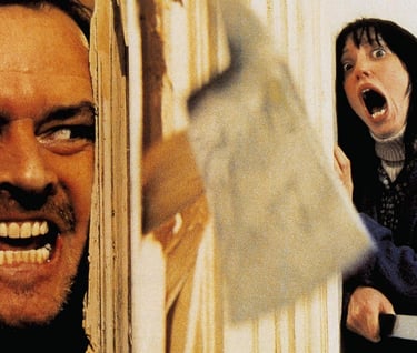 Jack Nicholson axes a door in The Shining