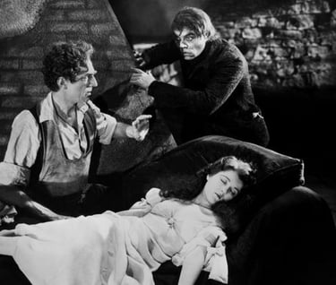 Bela Lugosi and victim