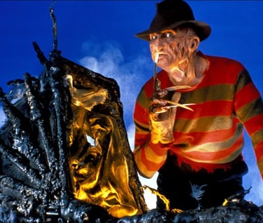 Freddy Krueger and his nightmare pram.