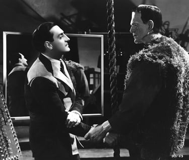Basil Rathbone & Boris Karloff