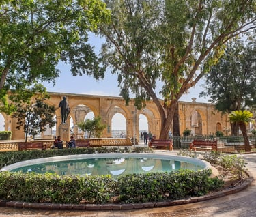 malta valetta upper barakka gardens