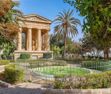 malta valetta lower barakka gardens