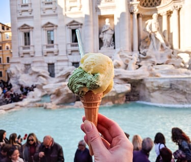 italy roma trevi fountain