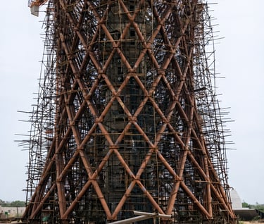 Tubular Structure Welded Erection at Bharat Vandana Park, Dwarka, New Delhi